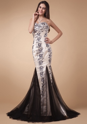 Gorgeous Mermaid Prom Evening Dress With Appliques Sweetheart