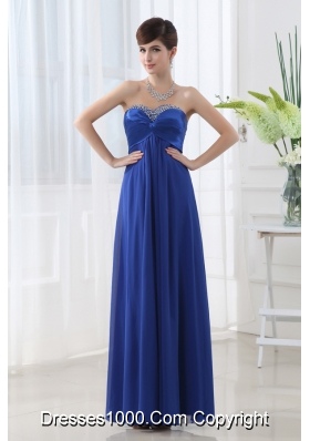 Sweetheart Empire Backless Beading Prom Dress