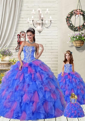 Organza Appliques Princesita Dress with Beading and Ruffles