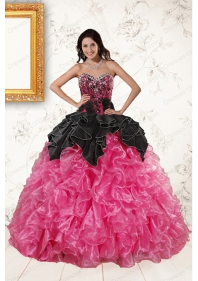 most popular Multi Color Ball Gown Ruffled Quinceanera Gowns