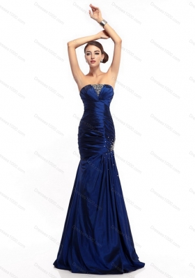 2015 The Super Hot Strapless Mermaid Prom Dress with Beading