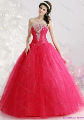 Brand New Strapless 2015 Quinceanera Gowns with Rhinestones