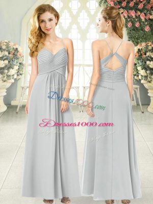 Exquisite Sleeveless Ruching Criss Cross Homecoming Dress