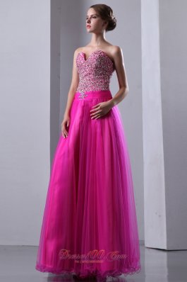 Prom Dress Elastic Wove Satin Beaded Bodice Organza