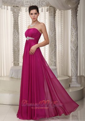 Empire Prom / Party Dress Beading Pattern Chiffon