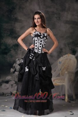 Customize Straps Flowers Prom Dress Pick-ups