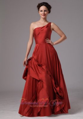 Pick-up Unique One Shoulder Prom Dress 2013 2014