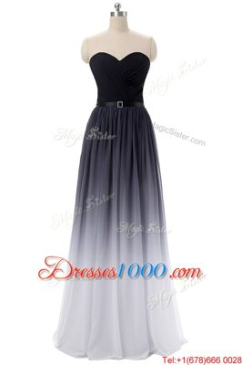 Black Sleeveless Chiffon Lace Up Homecoming Dress for Prom and Party