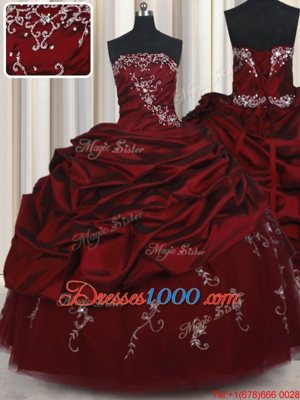 Sleeveless Lace Up Floor Length Beading and Pick Ups Vestidos de Quinceanera