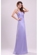 Fancy One Shoulder Lavender Taffeta Prom Formal Dress for Lady