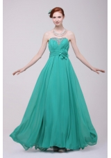 Green Chiffon Empire Beading Prom Evening Dress On Sale