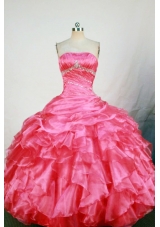 Cute Ball Gown Strapless Floor-length Quinceanera Dress