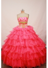 Luxurious Ball gown Strapless Floor-length Quinceanera Dresses