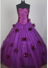 Romantic Ball Gown Sweetheart Neck Floor-length Quinceanera Dress