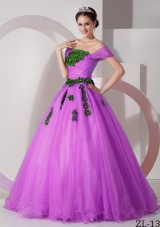 Modest Princess Off The Shoulder Appliques Quinceanera Gowns