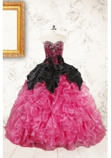 Trendy Multi Color Ball Gown Ruffled Quinceanera Dresses