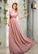 Scoop Empire Ruching 2015 Decent Prom Dresses