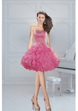 Gorgeous Ball Gown Pink Sweetheart Beading Prom Dresses