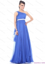 Perfect Halter Top Long Prom Dresses with Sash and Ruffles