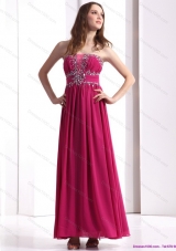 Sophisticated Strapless Floor Length 2015 Prom Dress with Beading