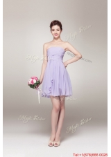 New Style Strapless Prom Gowns with Mini Length