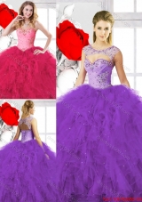 Classical Beading Ball Gown Sweet 16 Gowns with Sweetheart