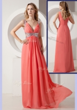 2016 Elegant Empire Straps Sequins Long Prom Dresses