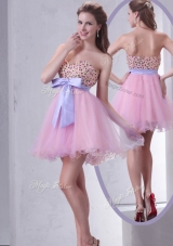 Lovely Sweetheart Beading Pink Short Prom Dress for Cocktail