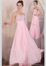 2016 Gorgeous Empire Sweetheart Beading Baby Pink Prom Dress