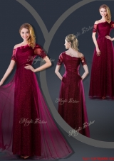 Perfect Empire Appliques Prom Dresses with Asymmetrical