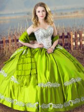 Discount Ball Gowns Vestidos de Quinceanera Sweetheart Satin Sleeveless Floor Length Lace Up