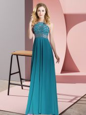 Fashionable Sleeveless Beading Backless Womens Evening Dresses