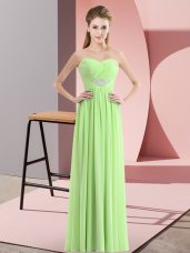 Floor Length Empire Sleeveless Evening Dress Zipper