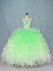 Custom Made Floor Length Multi-color Quinceanera Dresses Sweetheart Sleeveless Lace Up