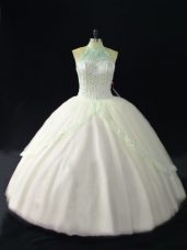 Sleeveless Beading Lace Up 15 Quinceanera Dress