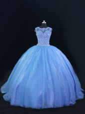 Adorable Sleeveless Lace Up Beading Sweet 16 Quinceanera Dress