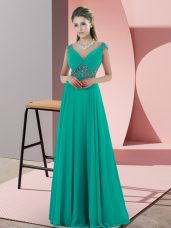 Enchanting Sleeveless Beading Backless Womens Evening Dresses