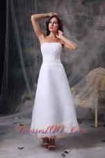 Column Beading Satin Ruched Beach Wedding Dress