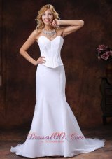 Mermaid Court Train Wedding Bridal Dress Sweetheart