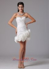 Inexpensive Column Sweetheart Beading Beach Wedding Dress