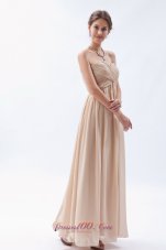 Empire Sweetheart Chiffon Champagne Bridesmaid Dress