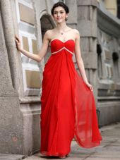 Hot Sale Coral Red Zipper Homecoming Dress Beading Sleeveless Ankle Length