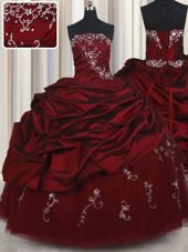 Sleeveless Lace Up Floor Length Beading and Pick Ups Vestidos de Quinceanera