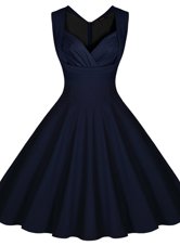 Ideal Sleeveless Ruching Zipper Prom Party Dress