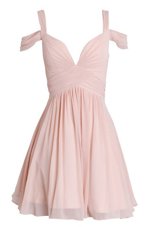 Vintage Sleeveless Ruching Backless Cocktail Dresses